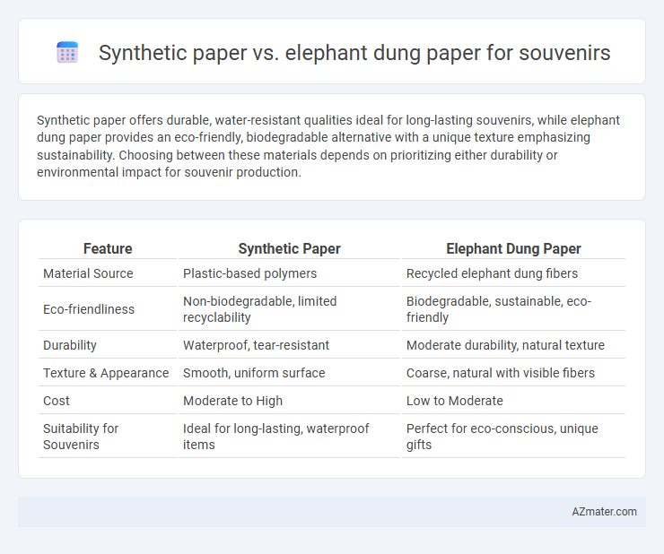 Synthetic paper vs. elephant dung paper for souvenirs - What is The Difference?
