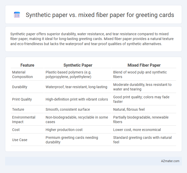 Synthetic paper vs. mixed fiber paper for greeting cards - What is The Difference?