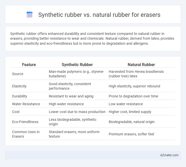 Synthetic rubber vs. natural rubber for erasers - What is The Difference?
