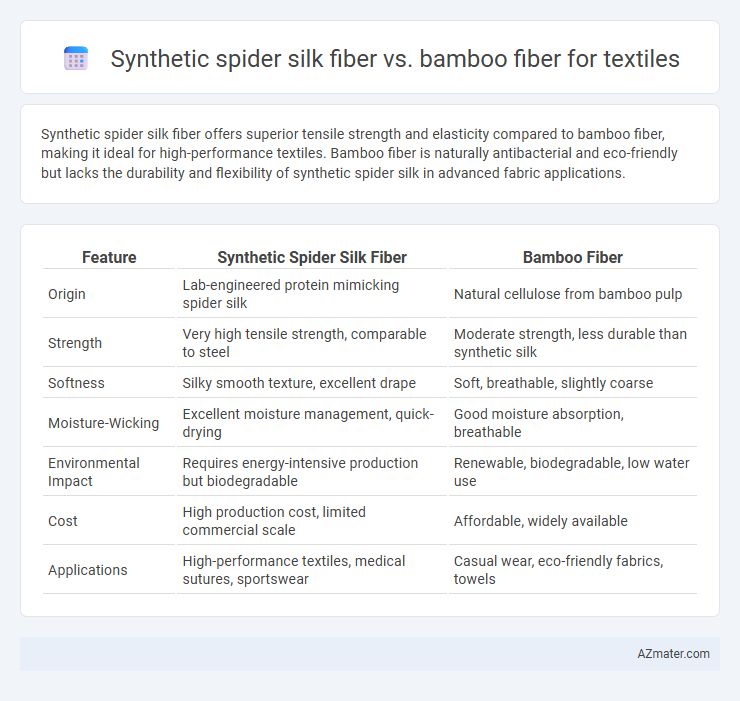 Synthetic spider silk fiber vs. bamboo fiber for textiles - What is The Difference?