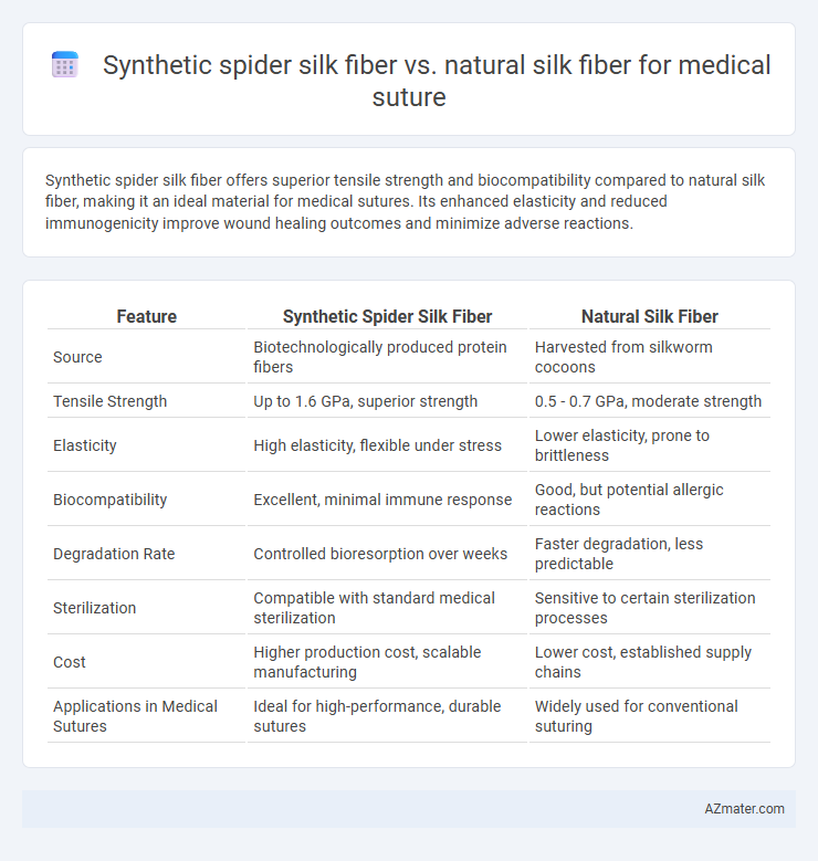 Synthetic spider silk fiber vs. natural silk fiber for medical suture - What is The Difference?