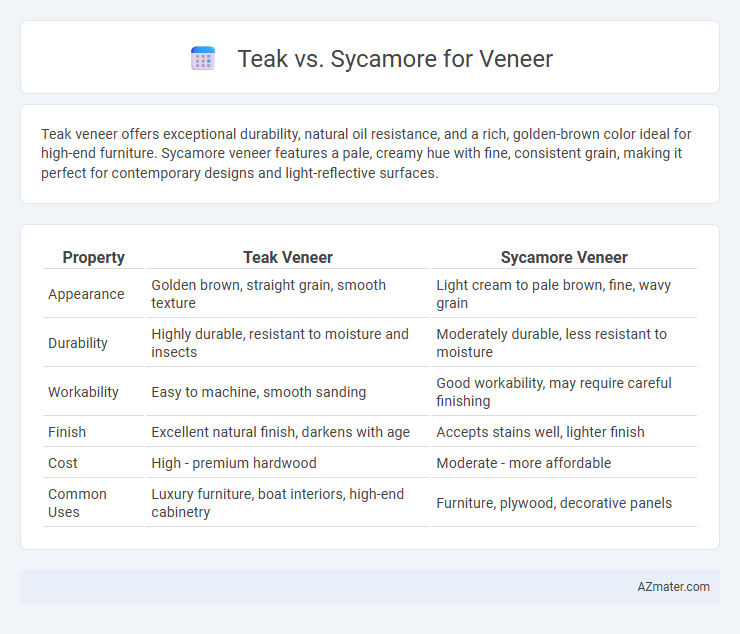 Teak vs. Sycamore for Veneer - What is The Difference?