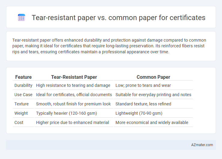Tear-resistant paper vs. common paper for certificates - What is The Difference?
