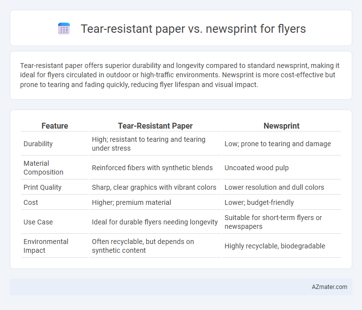 Tear-resistant paper vs. newsprint for flyers - What is The Difference?