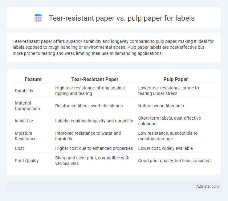 Tear-resistant paper vs. pulp paper for labels - What is The Difference?