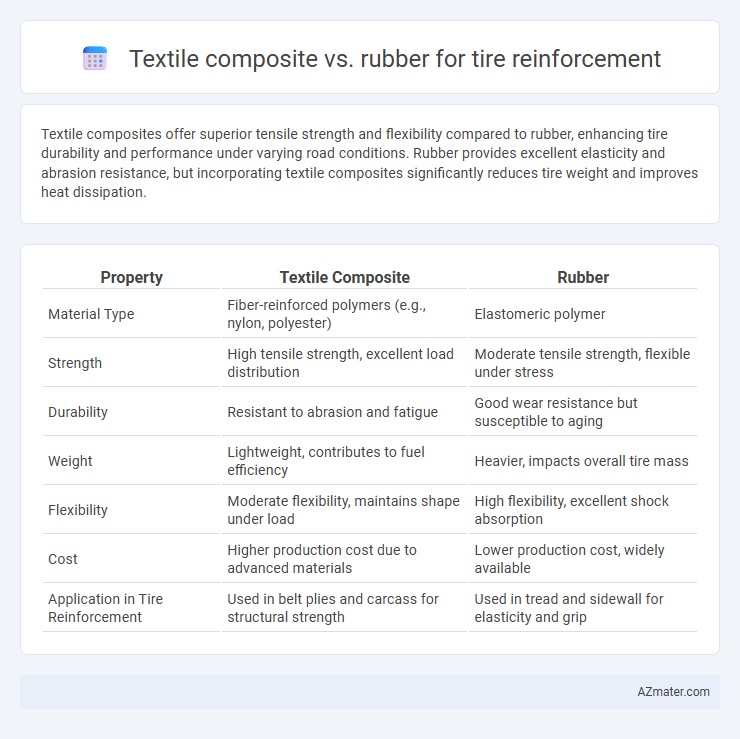 Textile composite vs. rubber for tire reinforcement - What is The Difference?
