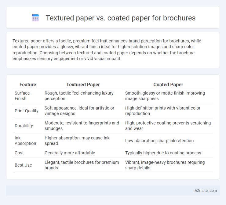 Textured paper vs. coated paper for brochures - What is The Difference?