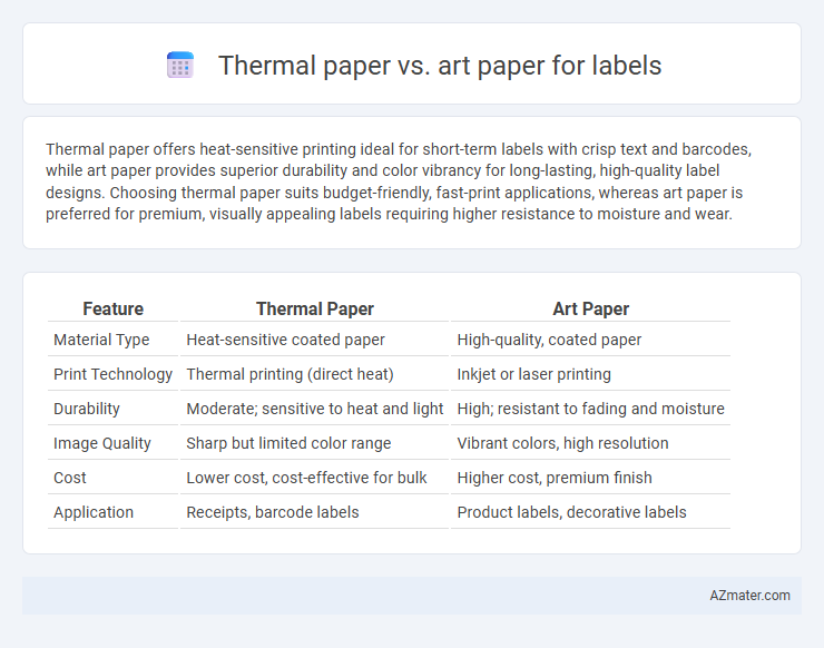 Thermal paper vs. art paper for labels - What is The Difference?