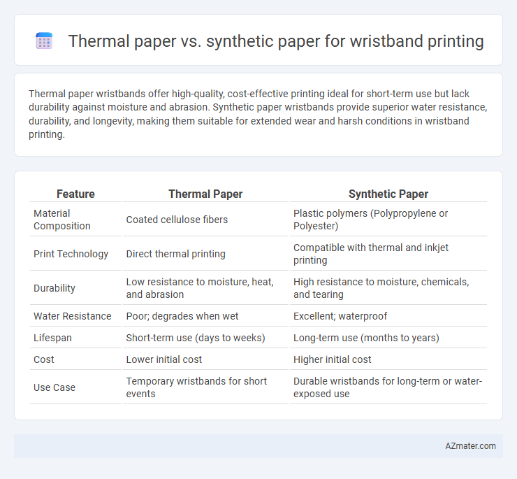 Thermal paper vs. synthetic paper for wristband printing - What is The Difference?