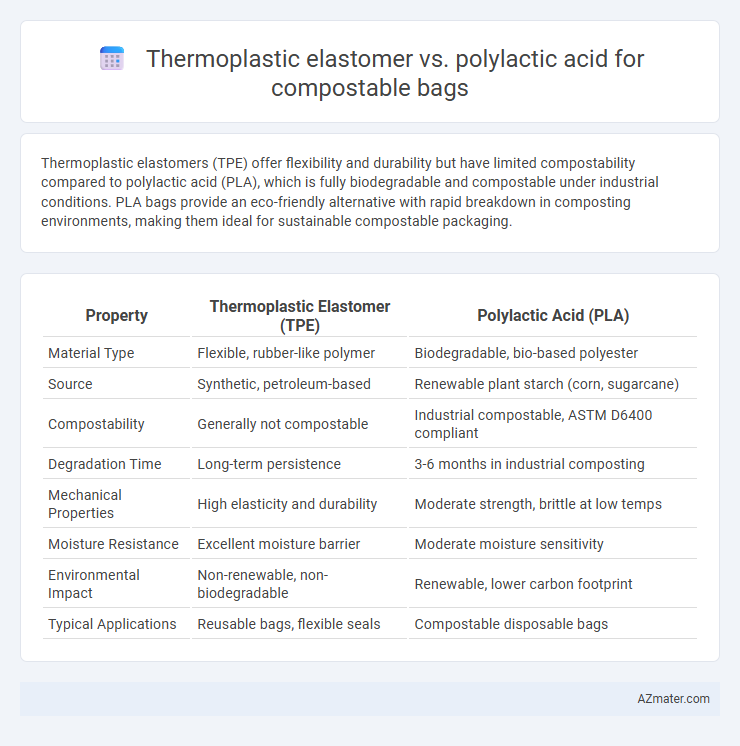 Thermoplastic elastomer vs. polylactic acid for compostable bags - What is The Difference?
