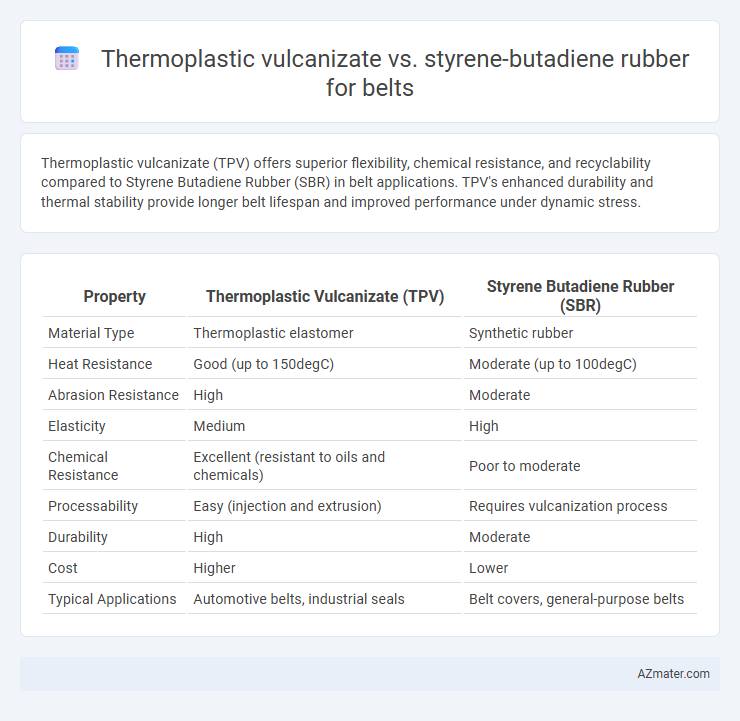 Thermoplastic vulcanizate vs. styrene-butadiene rubber for belts - What is The Difference?