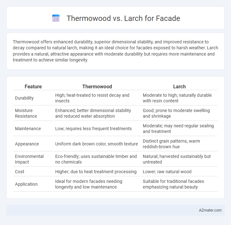 Thermowood vs. Larch for Facade - What is The Difference?
