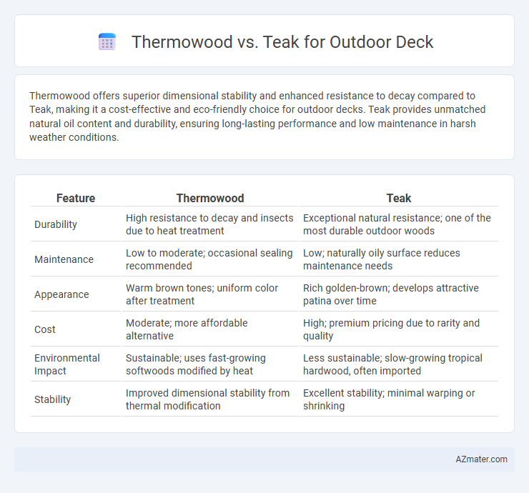 Thermowood vs. Teak for Outdoor Deck - What is The Difference?