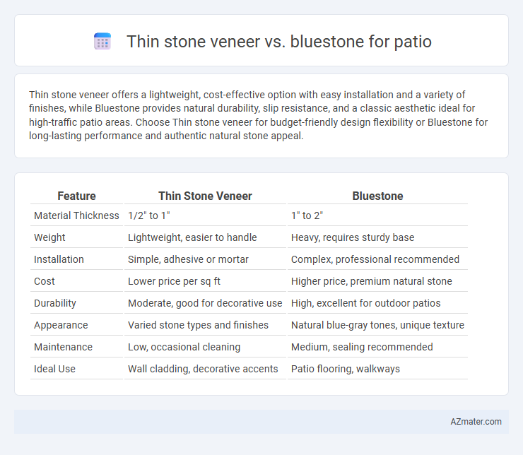 Thin stone veneer vs. bluestone for patio - What is The Difference?