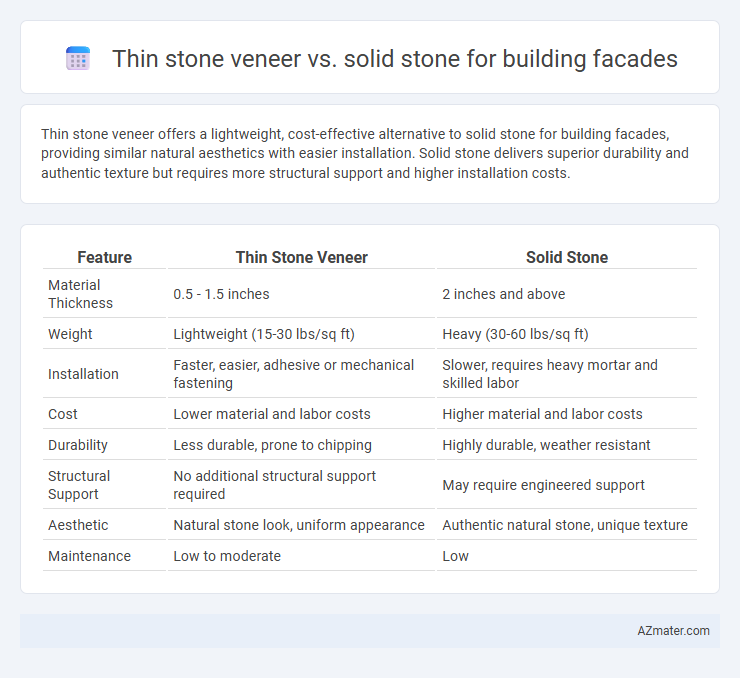 Thin stone veneer vs. solid stone for building facades - What is The Difference?