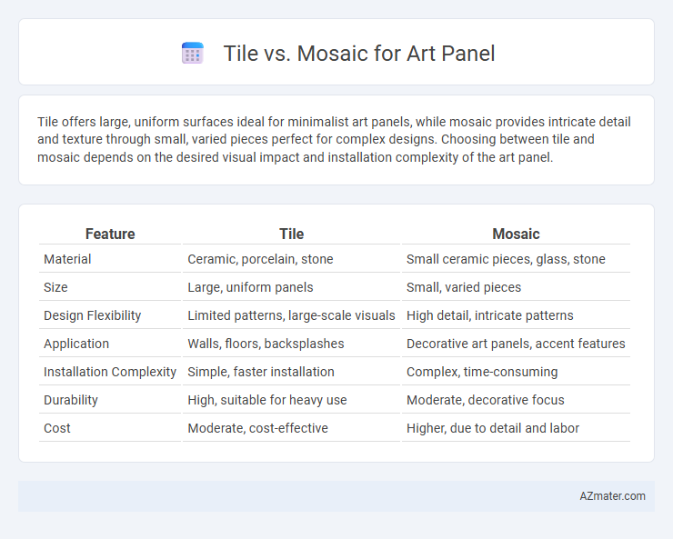 Tile vs. Mosaic for Art Panel - What is The Difference?