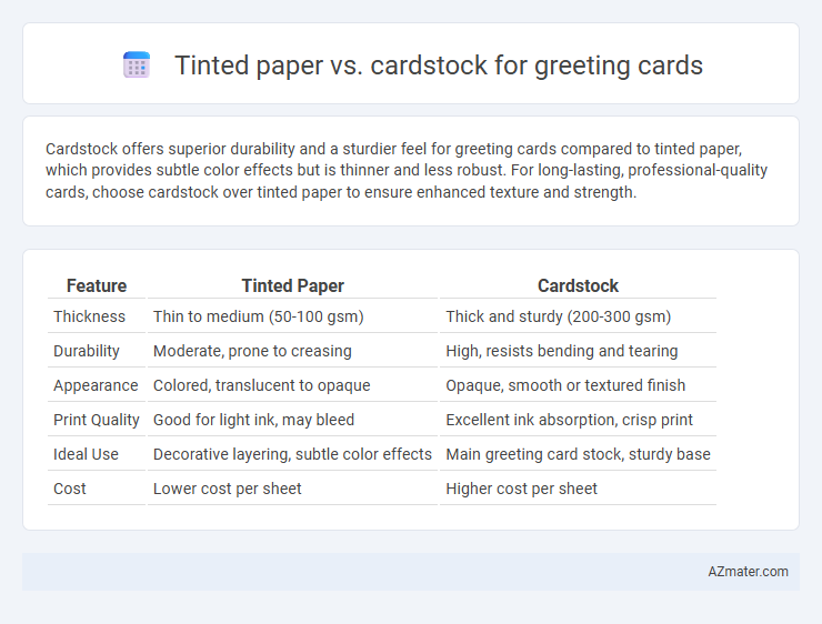 Tinted paper vs. cardstock for greeting cards - What is The Difference?