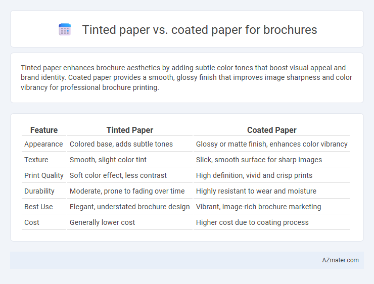 Tinted paper vs. coated paper for brochures - What is The Difference?