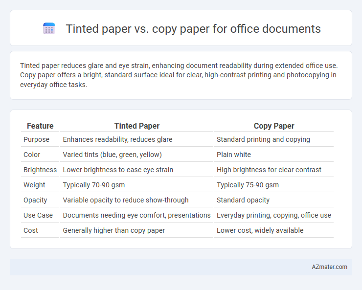 Tinted paper vs. copy paper for office documents - What is The Difference?
