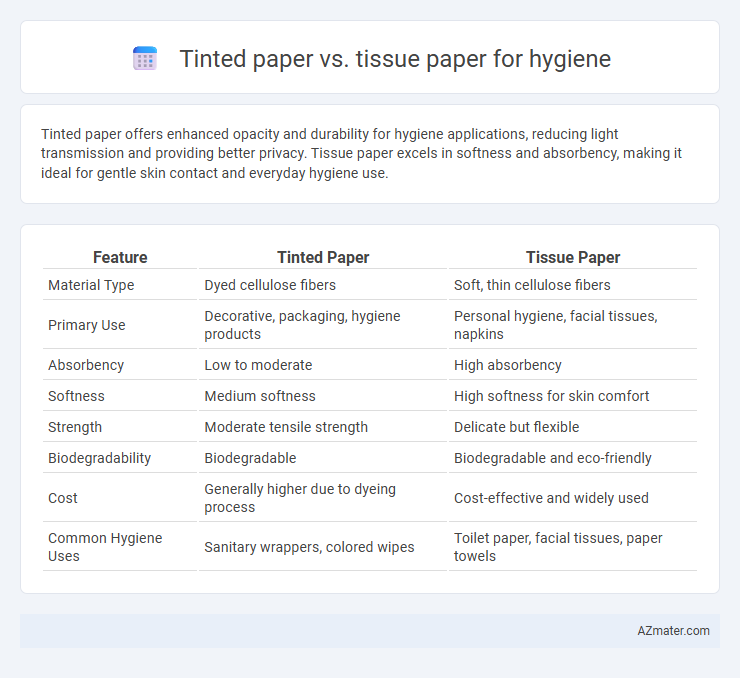 Tinted paper vs. tissue paper for hygiene - What is The Difference?