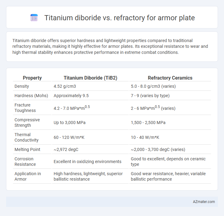 Titanium diboride vs. refractory for armor plate - What is The Difference?