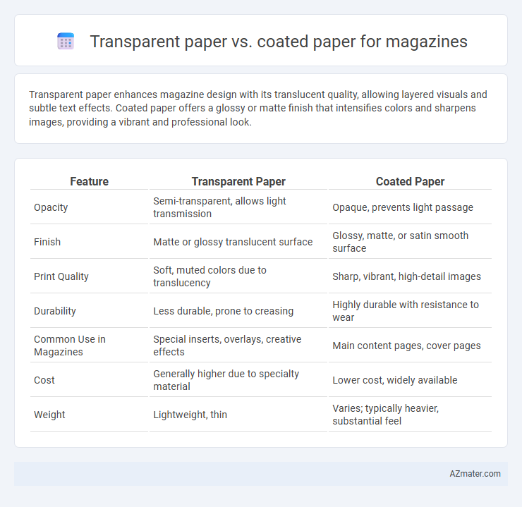 Transparent paper vs. coated paper for magazines - What is The Difference?