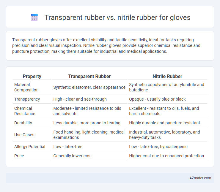 Transparent rubber vs. nitrile rubber for gloves - What is The Difference?