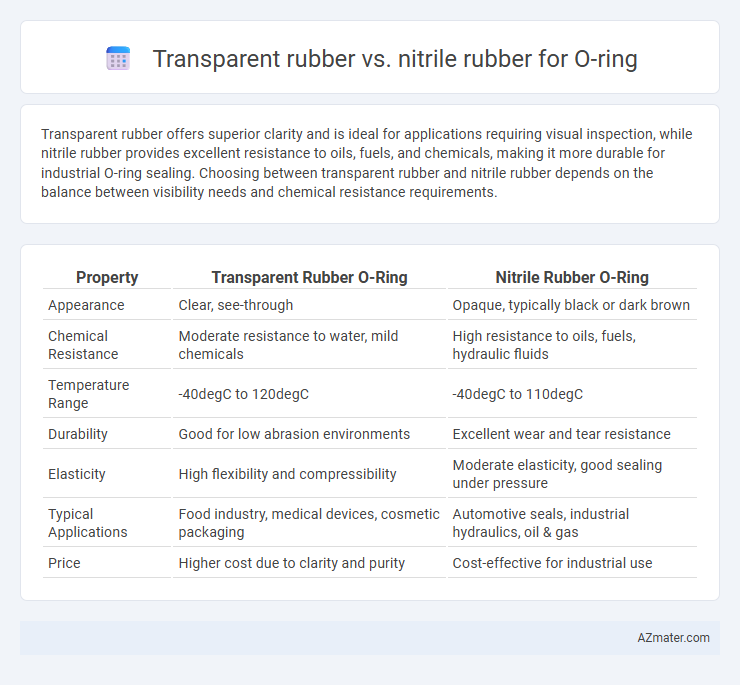 Transparent rubber vs. nitrile rubber for O-ring - What is The Difference?