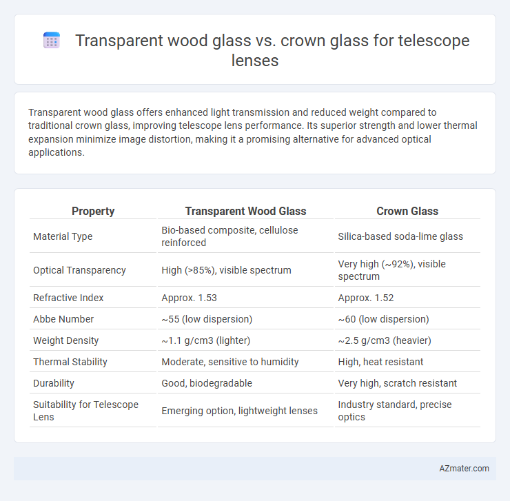 Transparent wood glass vs. crown glass for telescope lenses - What is The Difference?