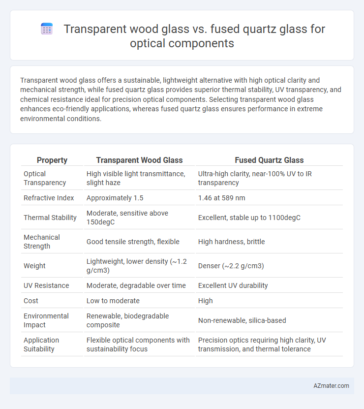 Transparent wood glass vs. fused quartz glass for optical components - What is The Difference?