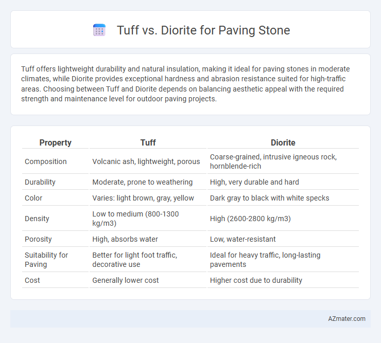 Tuff vs. Diorite for Paving Stone - What is The Difference?