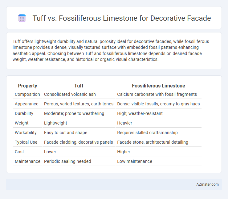 Tuff vs. Fossiliferous Limestone for Decorative Facade - What is The Difference?