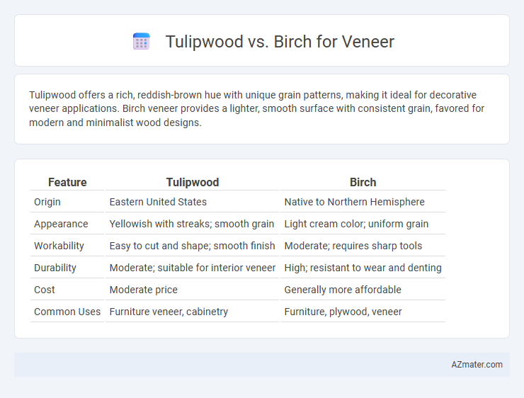 Tulipwood vs. Birch for Veneer - What is The Difference?