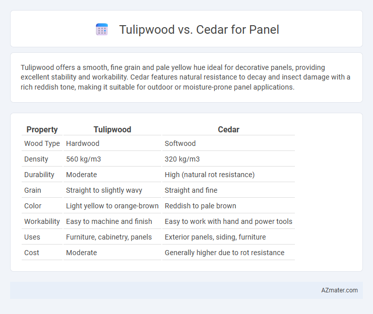 Tulipwood vs. Cedar for Panel - What is The Difference?