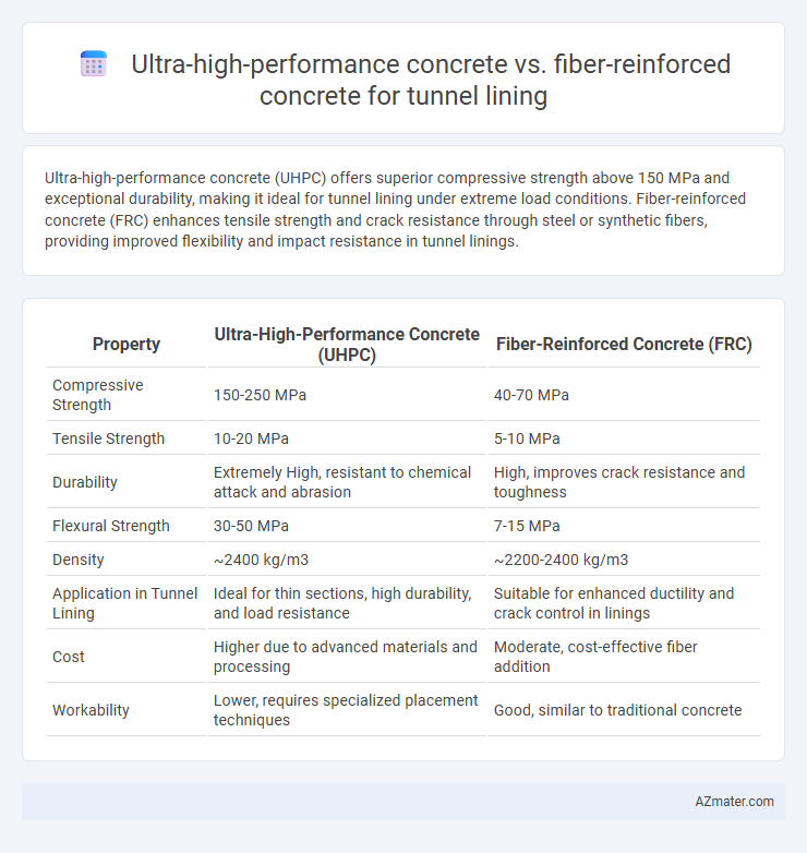 Ultra-high-performance concrete vs. fiber-reinforced concrete for tunnel lining - What is The Difference?