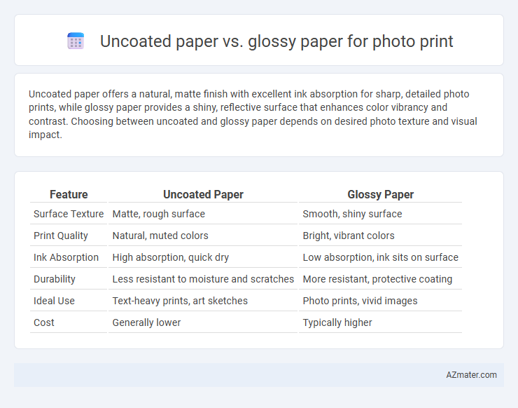 Uncoated paper vs. glossy paper for photo print - What is The Difference?