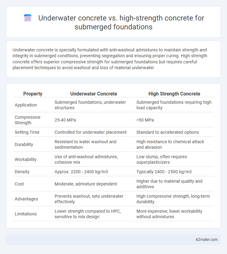 Underwater concrete vs. high-strength concrete for submerged foundations - What is The Difference?