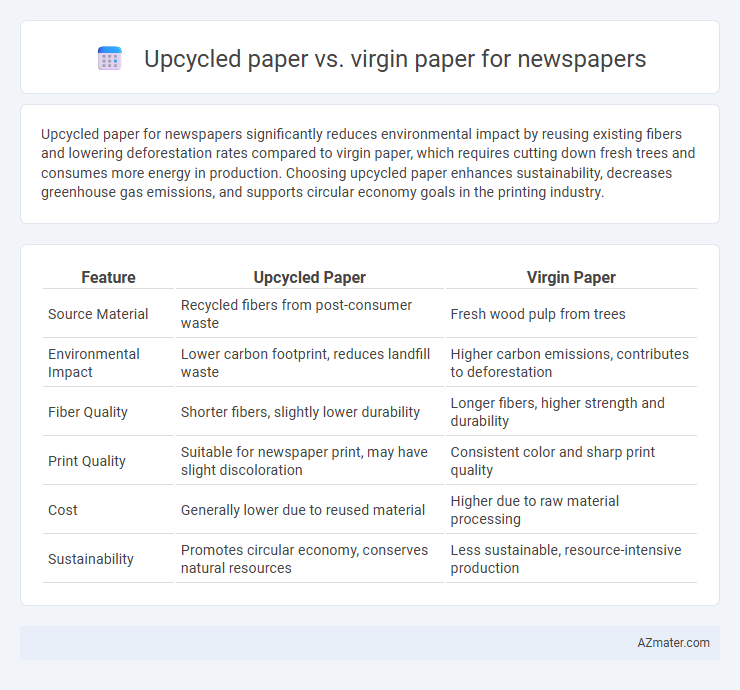 Upcycled paper vs. virgin paper for newspapers - What is The Difference?