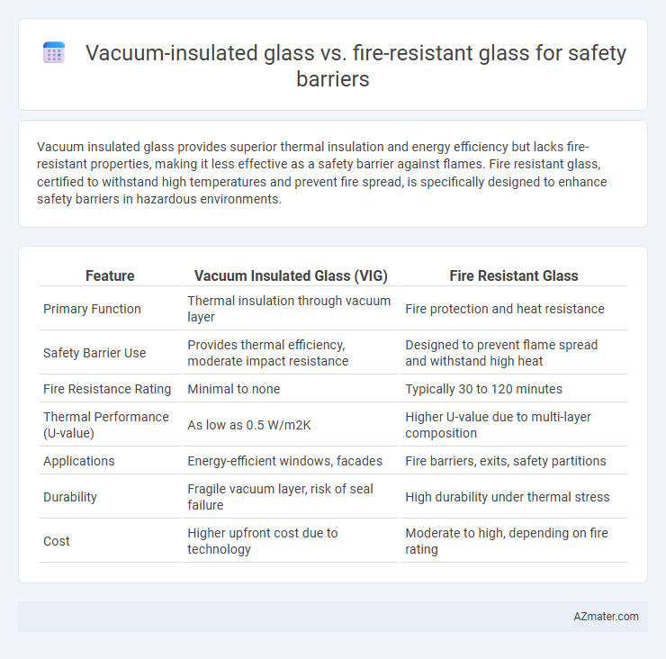 Vacuum-insulated glass vs. fire-resistant glass for safety barriers - What is The Difference?