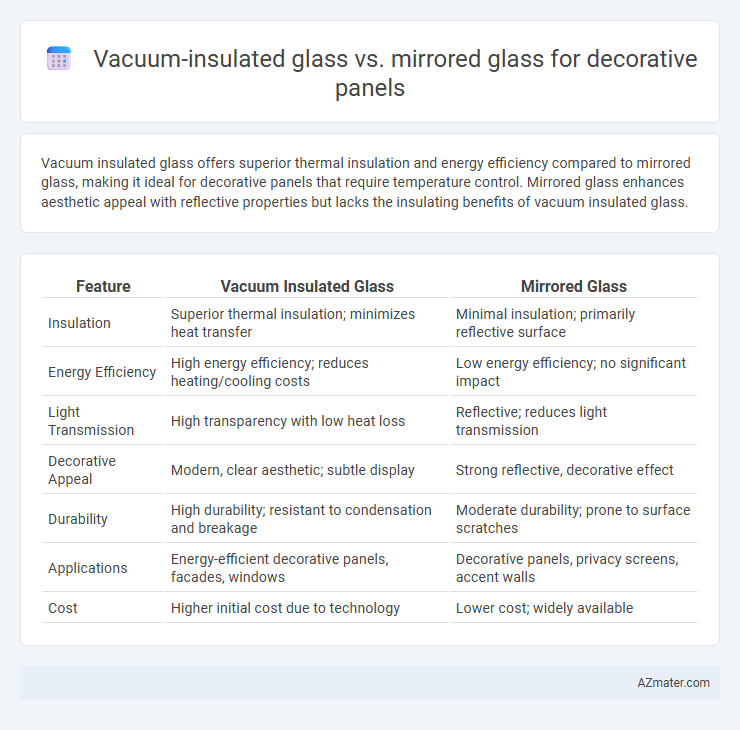 Vacuum-insulated glass vs. mirrored glass for decorative panels - What is The Difference?