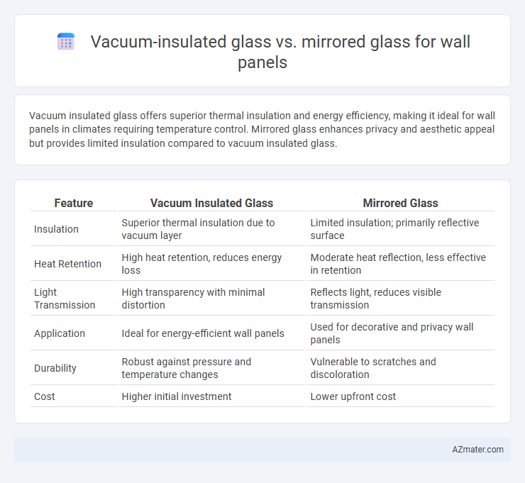 Vacuum-insulated glass vs. mirrored glass for wall panels - What is The Difference?