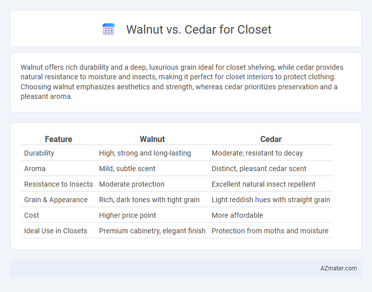Walnut vs. Cedar for Closet - What is The Difference?