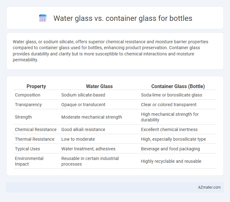 Water glass vs. container glass for bottles - What is The Difference?
