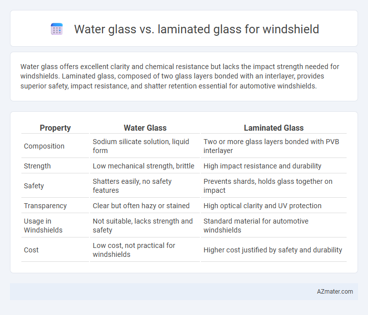 Water glass vs. laminated glass for windshield - What is The Difference?