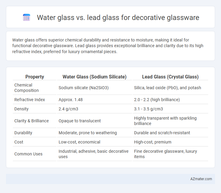 Water glass vs. lead glass for decorative glassware - What is The Difference?