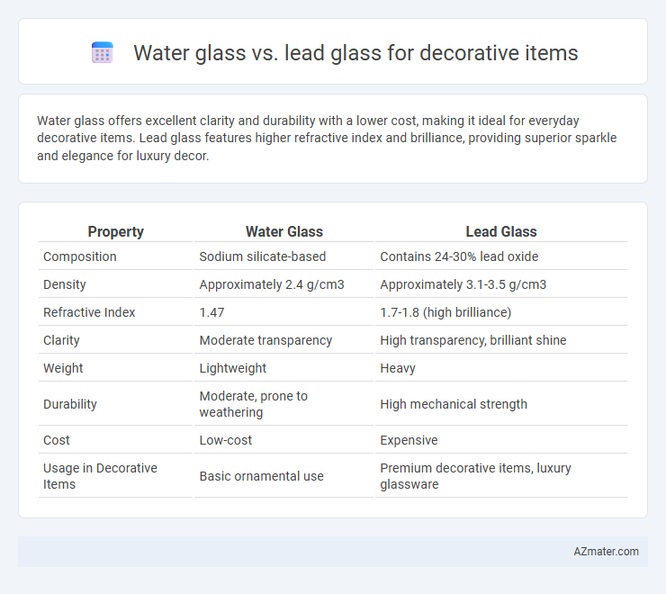 Water glass vs. lead glass for decorative items - What is The Difference?