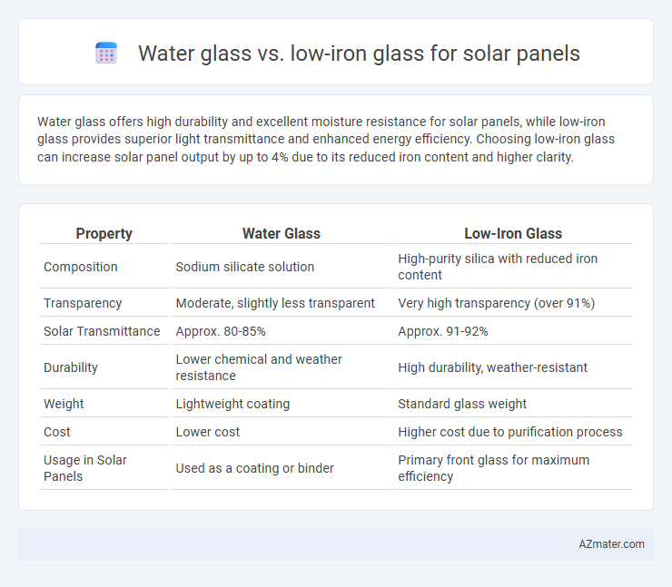 Water glass vs. low-iron glass for solar panels - What is The Difference?