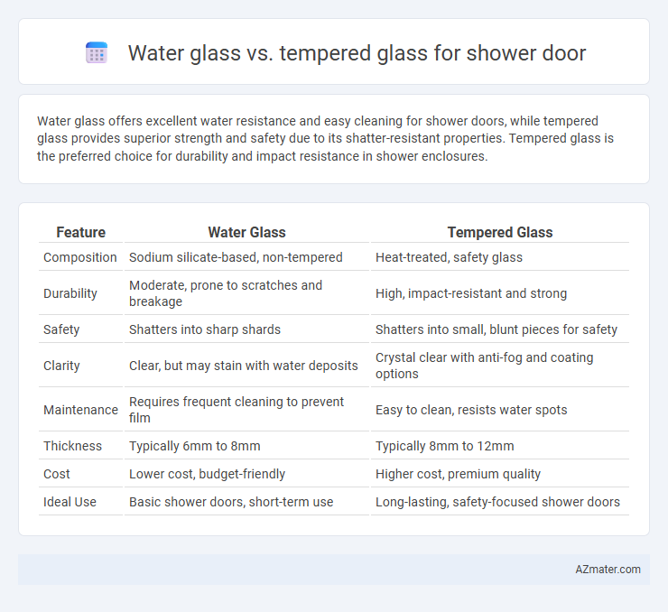 Water glass vs. tempered glass for shower door - What is The Difference?