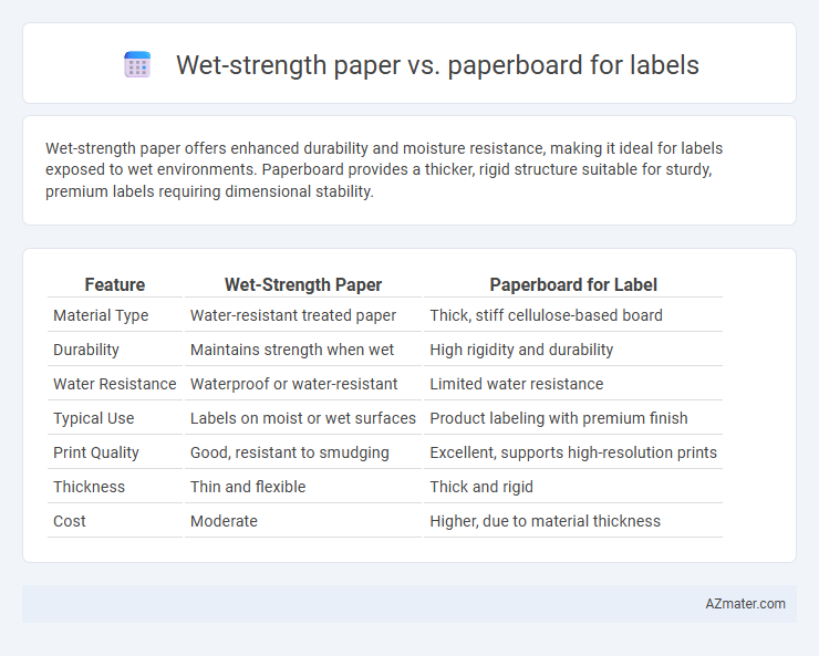 Wet-strength paper vs. paperboard for labels - What is The Difference?