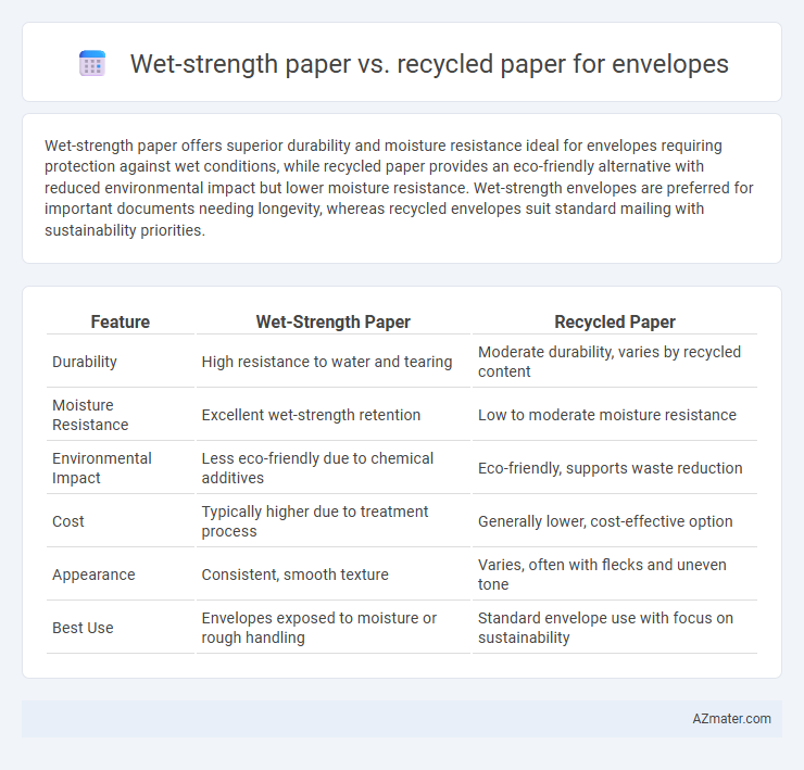 Wet-strength paper vs. recycled paper for envelopes - What is The Difference?
